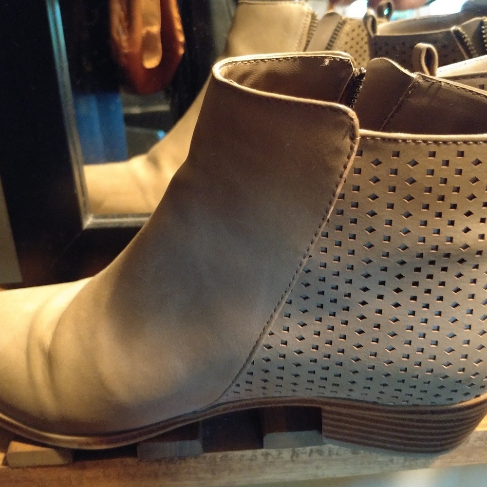 DH faux suede booties